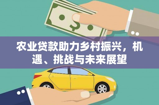 邯山农业贷款助力乡村振兴，机遇、挑战与未来展望