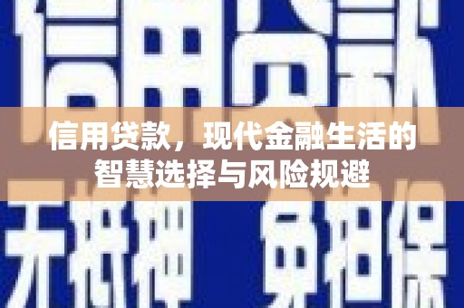 邯山信用贷款，现代金融生活的智慧选择与风险规避