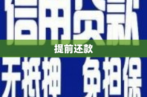邯山提前还款