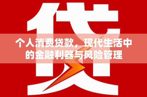 邯山个人消费贷款，现代生活中的金融利器与风险管理