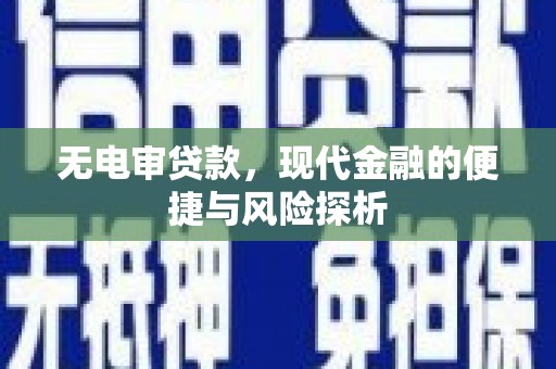 邯山无电审贷款，现代金融的便捷与风险探析