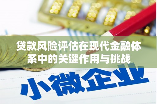 邯山贷款风险评估在现代金融体系中的关键作用与挑战