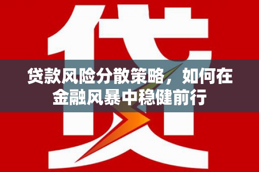邯山贷款风险分散策略，如何在金融风暴中稳健前行