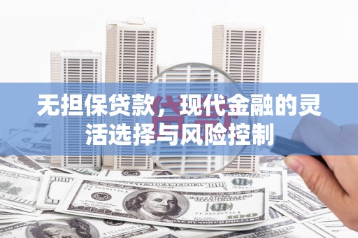邯山无担保贷款，现代金融的灵活选择与风险控制