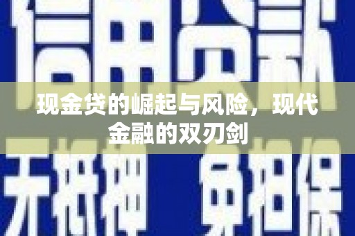 邯山现金贷的崛起与风险，现代金融的双刃剑