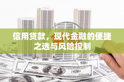 邯山信用贷款，现代金融的便捷之选与风险控制