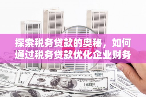 邯山探索税务贷款的奥秘，如何通过税务贷款优化企业财务