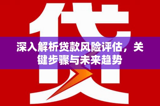 邯山深入解析贷款风险评估，关键步骤与未来趋势