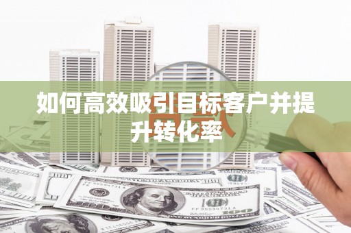 邯山如何高效吸引目标客户并提升转化率