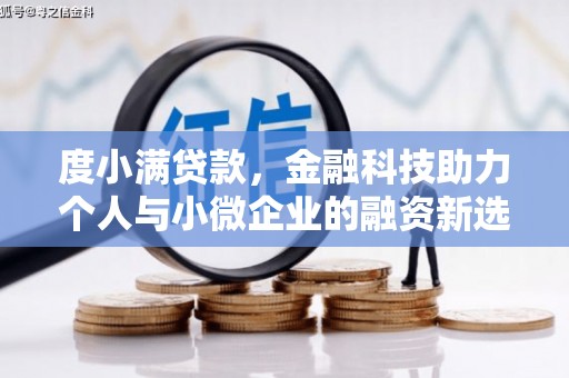 邯山度小满贷款，金融科技助力个人与小微企业的融资新选择
