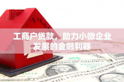 邯山工商户贷款，助力小微企业发展的金融利器