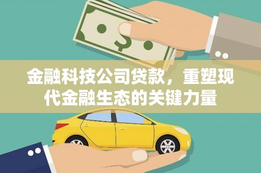 邯山金融科技公司贷款，重塑现代金融生态的关键力量