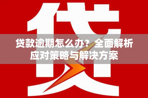 邯山贷款逾期怎么办？全面解析应对策略与解决方案